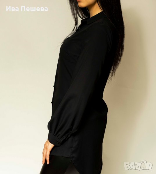 Класическа черна риза, снимка 1