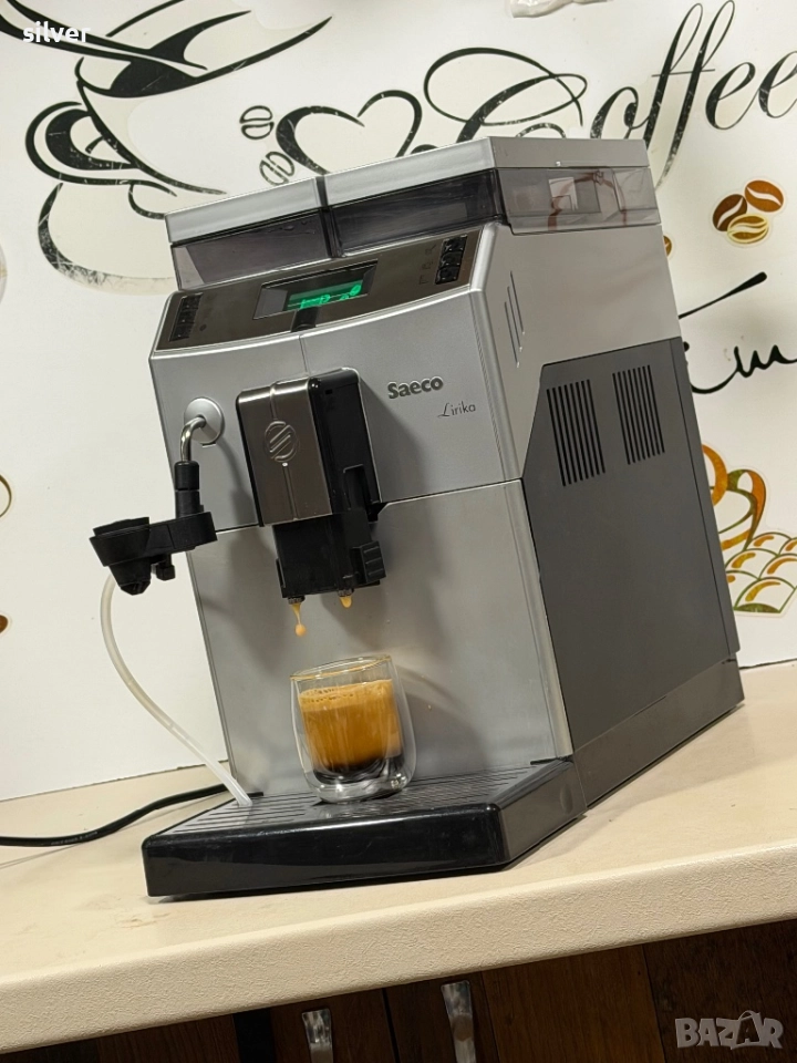 Кафемашина кафе автомат Saeco Lirika с гаранция, снимка 1