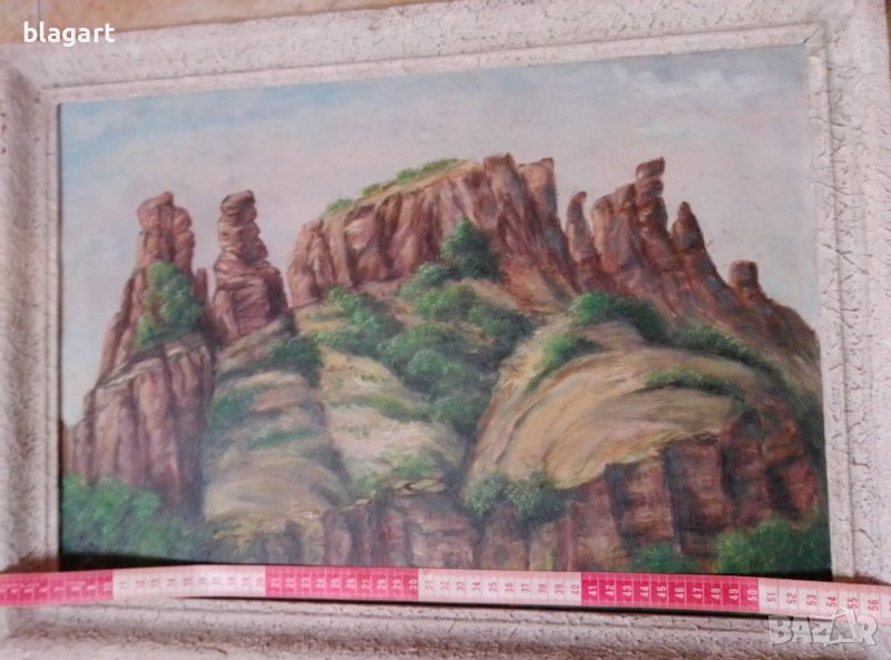 Стара картина-"Белоградчишките скали", снимка 1