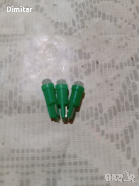 Led крушки с цокъл Т5 зелени, снимка 1