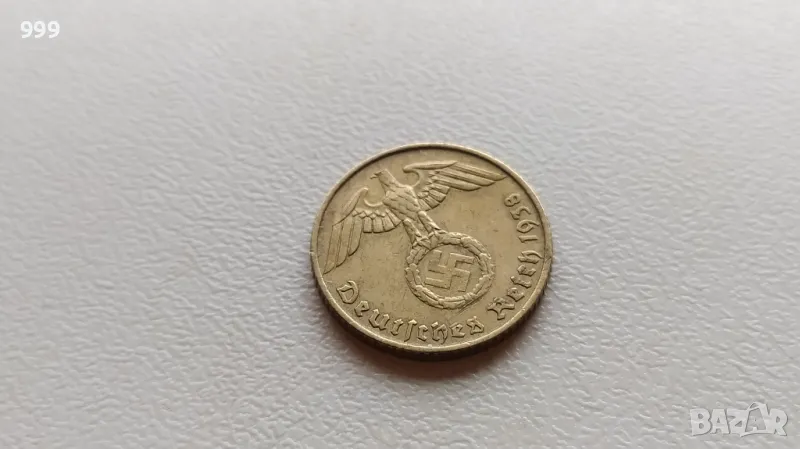 5 райхспфенига 1938 А Германия - Трети Райх, снимка 1