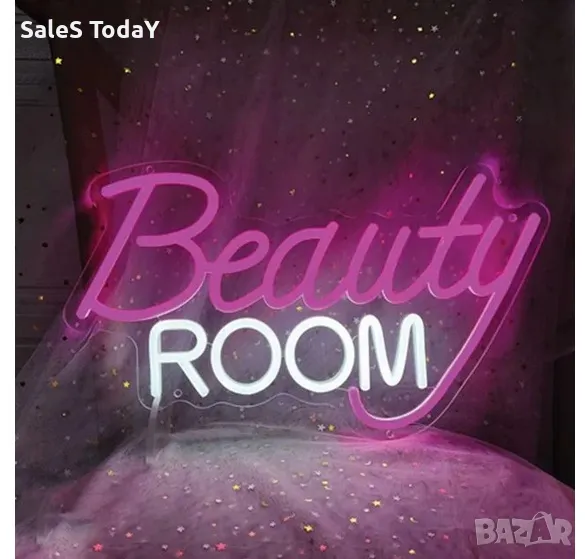 Светеща табела за салон за красота, USB, LED, снимка 1
