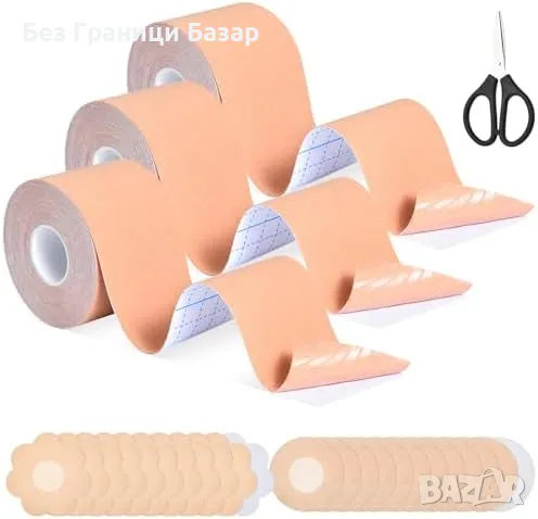 Нова Лента за бюст и зърна, идеална за безрамкови и гръбни облекла, снимка 1