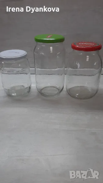 Стъклени буркани с винтова капачка, снимка 1