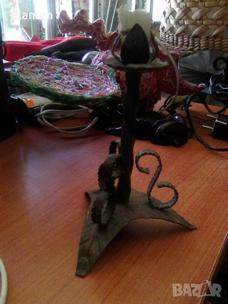 Свещник ковано желязо, снимка 1
