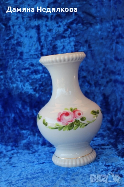 красива ръчно декорирана ваза , снимка 1