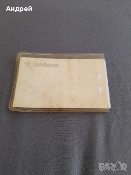 Стара визитка Lufthansa, снимка 1
