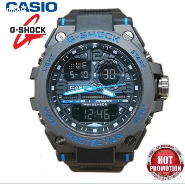 Мъжки часовник Casio G-Shock всичко му работи с метален корпус , снимка 1