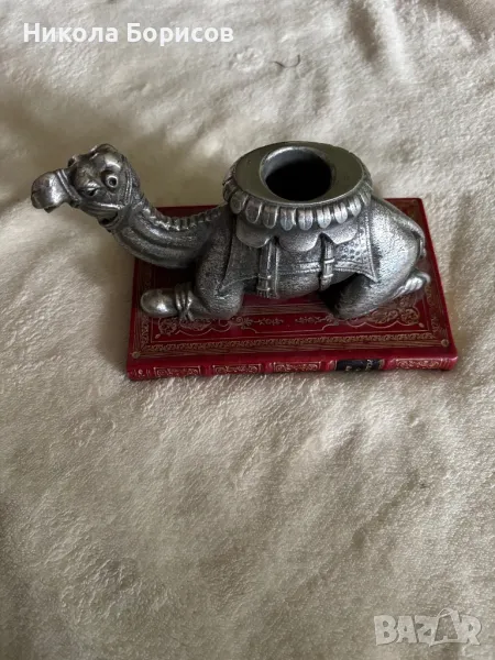 Уникален свещник от Пютър, снимка 1