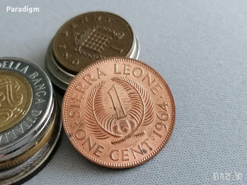 Монета - Сиера Леоне - 1 цент | 1964г., снимка 1