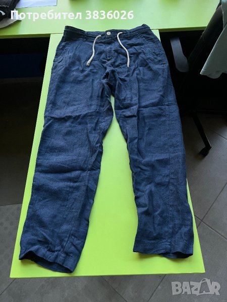 Мъжки ленен панталон Зара, снимка 1