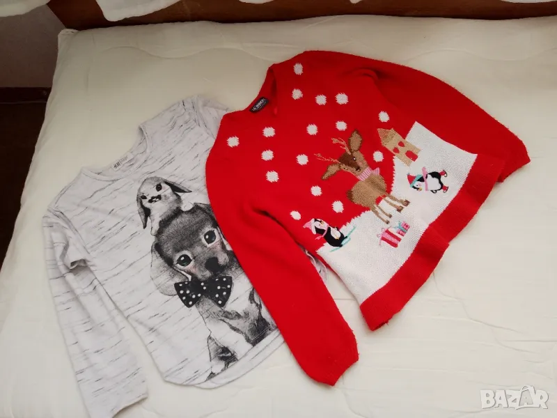 Две блузки за момиченце на възраст 8-9 години + подарък , снимка 1