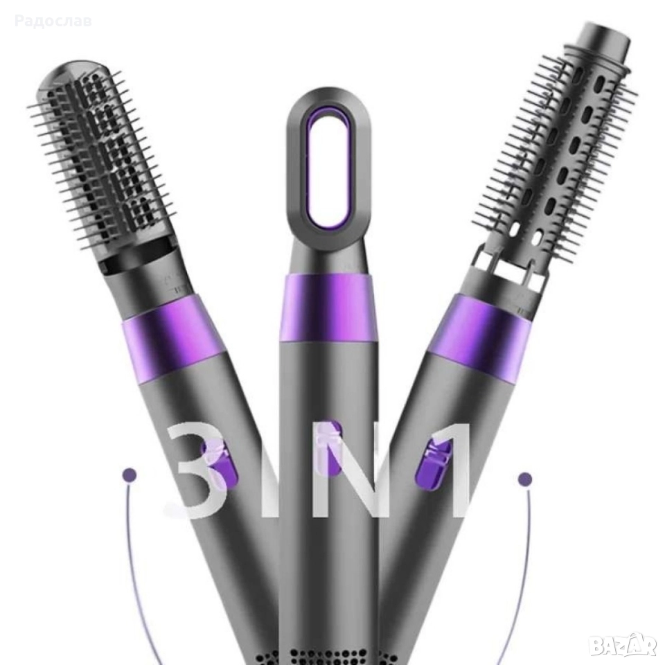 Сешоар с отрицателни йони 3в1,маша,сешоар,гребен,3000W, снимка 1