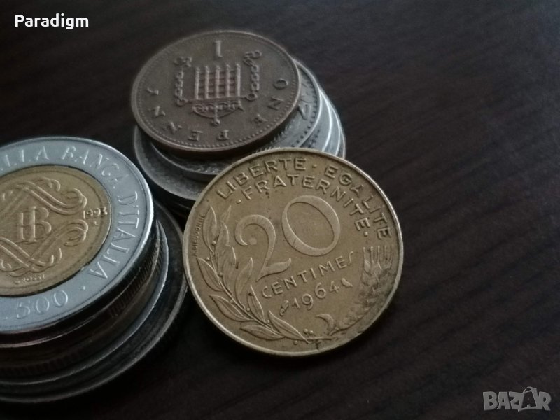 Монета - Франция - 20 сентима | 1964г., снимка 1