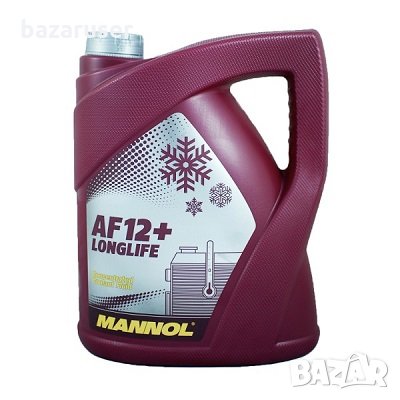 MANNOL-AF12+(-76 C) Антифриз концетрат-червен-5л. -4112-1/211141, снимка 1