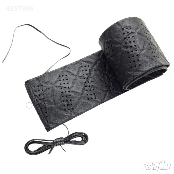  Калъф за волан с връзка - черен 1519, снимка 1