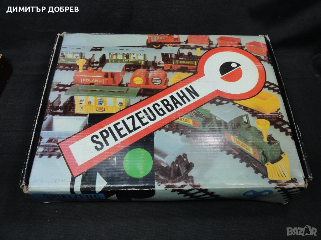 СТАРА РЕТРО СОЦ ГДР DDR МЕХАНИЧНА ИГРАЧКА ВЛАКЧЕ TORNADO, снимка 1