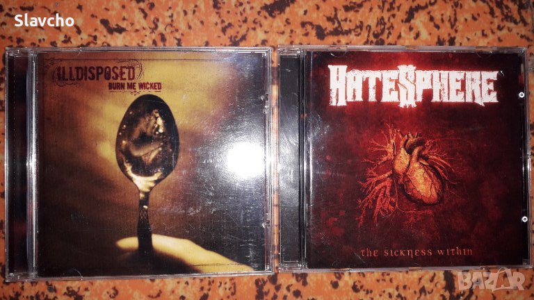 Компакт дискове на дет метълите - Illdisposed и трашарите от Hatesphere , снимка 1