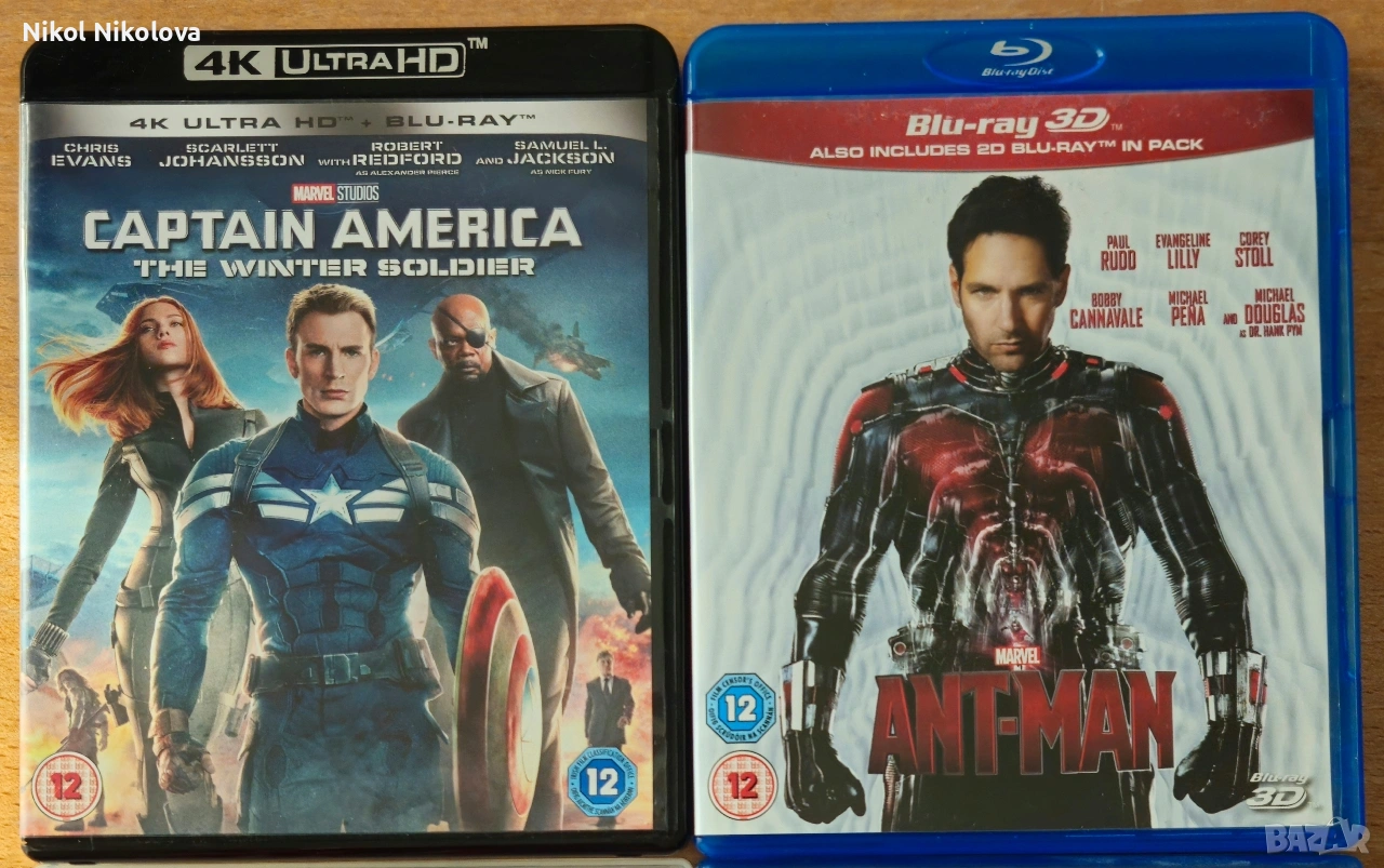 Marvel Blu-ray/3D/4K дискове, снимка 1