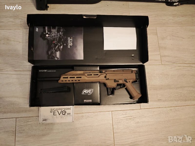 Airsoft пушка ASG CZ Scorpion Evo 3 A1 Carbine, снимка 1