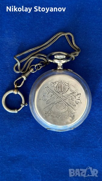 Сребърен джобен часовник, снимка 1