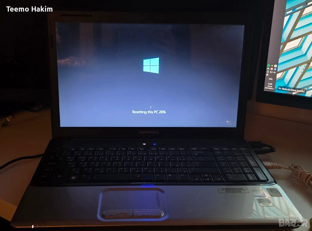 Лаптоп HP Compaq Presario CQ61 – комплект (Зарядно + Чанта + Мишка), снимка 1