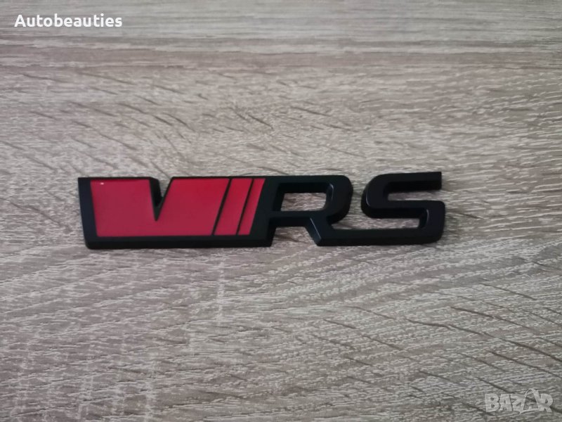 Skoda VRS шкода ВРС емблеми надписи червено с черно, снимка 1