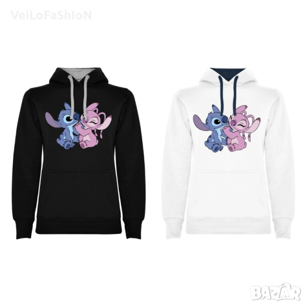 Нов дамски суичър със Стич (Stitch & Angel), снимка 1