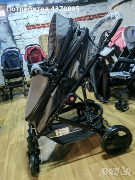 Детска количка 2 в 1 (трансформиращ се кош: легнало/седнало), снимка 1