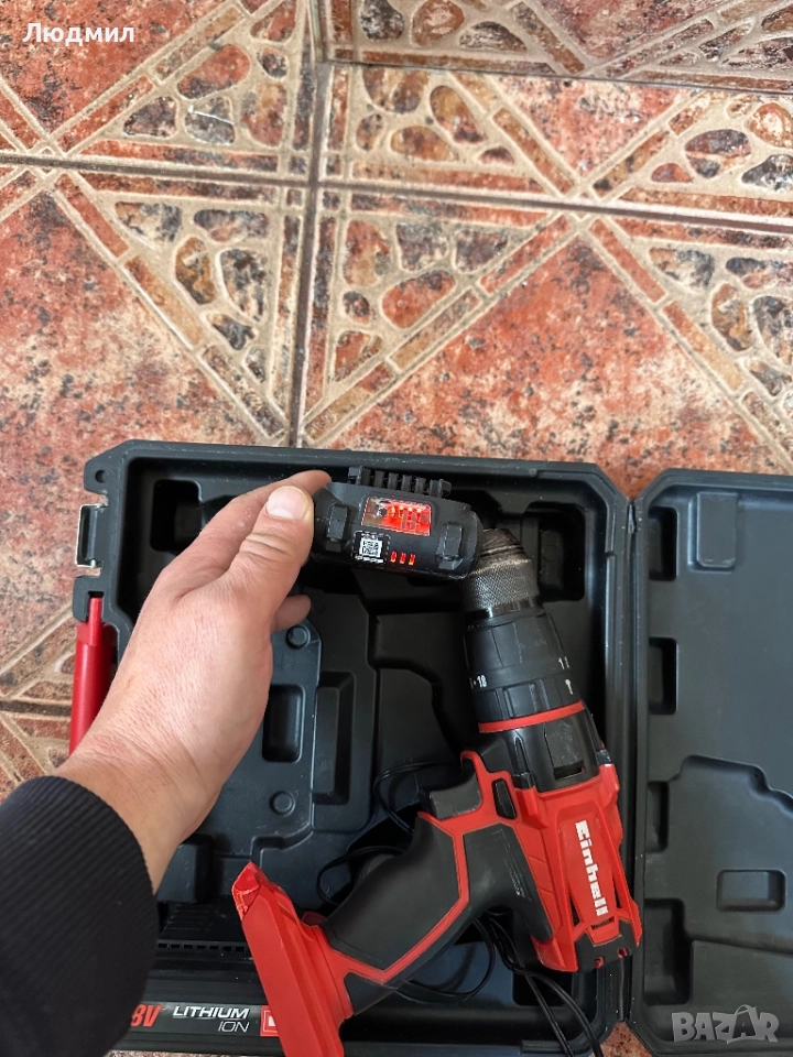 Акумолаторен ударен винтоверт einhell, снимка 1