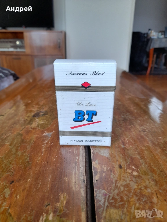 Стара кутия от цигари БТ,BT, снимка 1