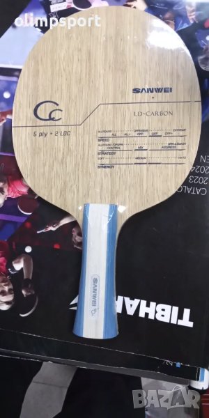 дърво за тенис на маса sanwei cc ново дръжка конкав фл нападателно дърво, снимка 1