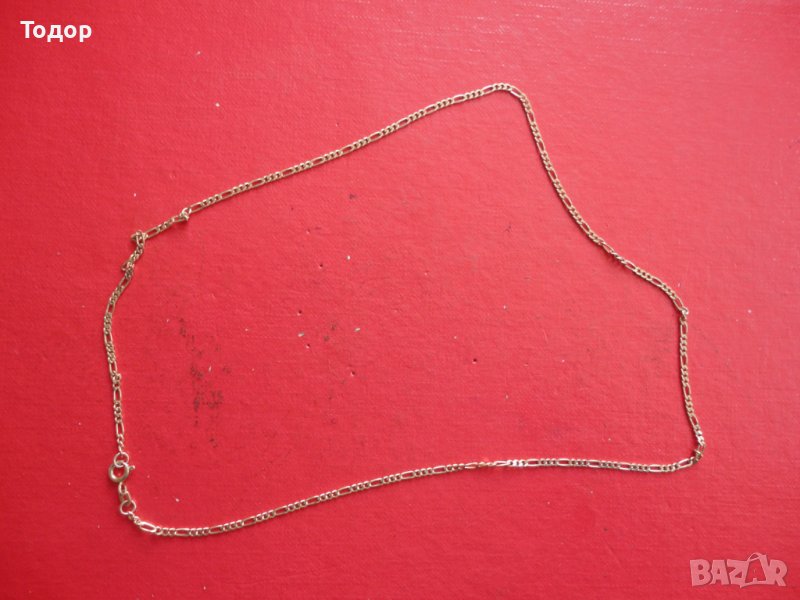 Позлатена сребърна верижка Binder 925 FBM, снимка 1