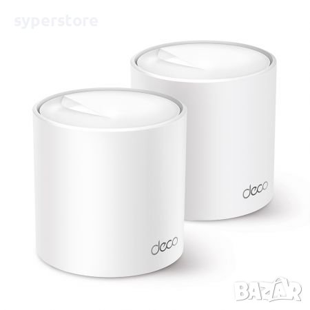 Удължител на интернет обхват TP-Link Deco X50 AX3000 2-pack Mesh Wi-Fi 6 система за целия дом , снимка 1