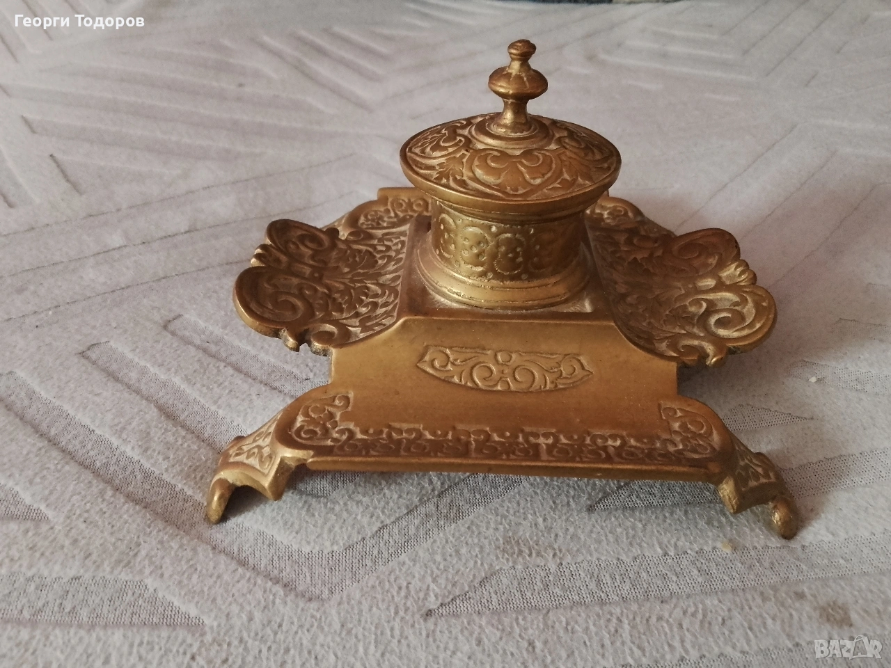 бронзова мастилница , снимка 1