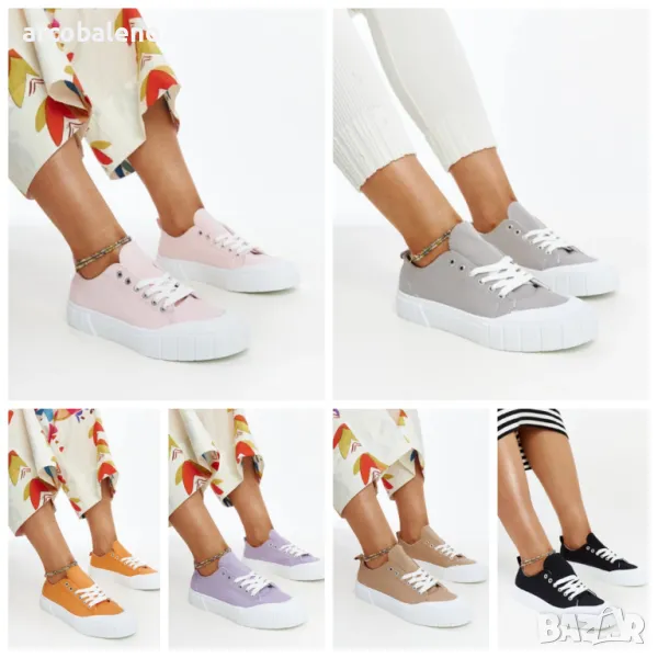 Дамски платнени маратонки Eduard, 6цвята , снимка 1