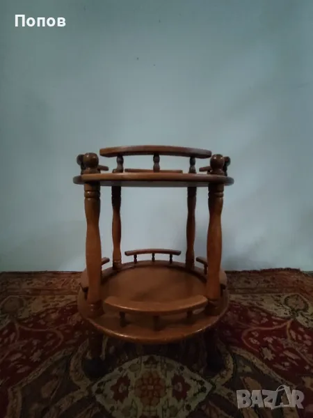 Масивна масичка на колелца, снимка 1