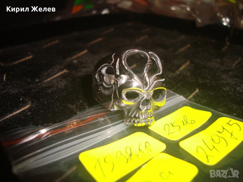 НЕО-ГОТИЧЕСКИ ХЕВИ-МЕТЪЛ СТИЛ ПРЪСТЕН НЕРЪЖДАЕМА СТОМАНА НОВ 24975, снимка 1