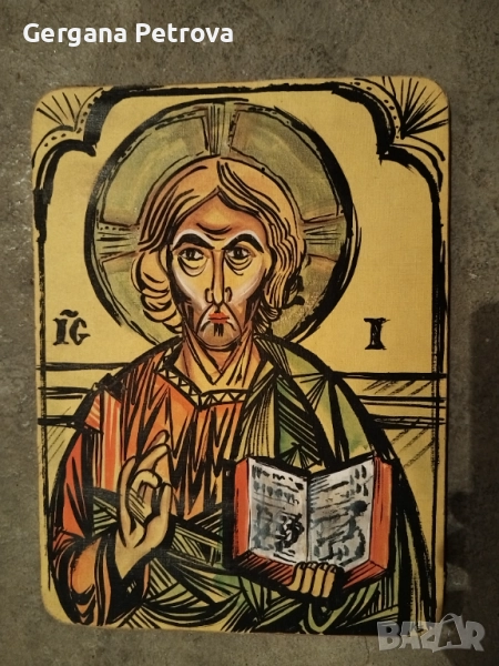 Авторска ръчно рисувана икона , снимка 1