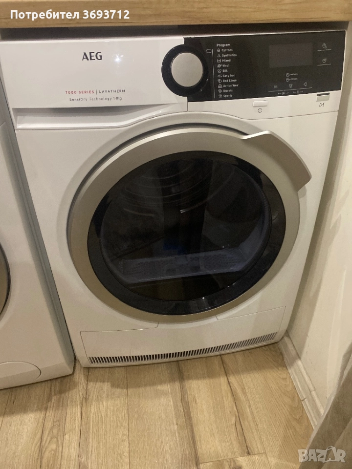 Сушилня АЕГ T7DBE38S 8 КГ, снимка 1