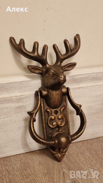 Масивно чугунено чукало, елен– 800гр Намаление., снимка 1