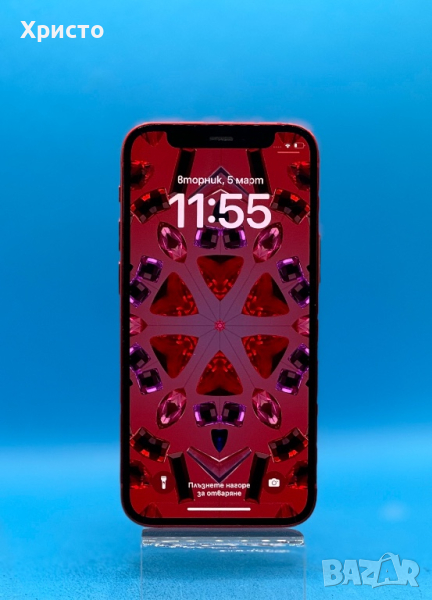 Apple iPhone 12 mini, 128GB, 5G, (PRODUCT)RED, снимка 1