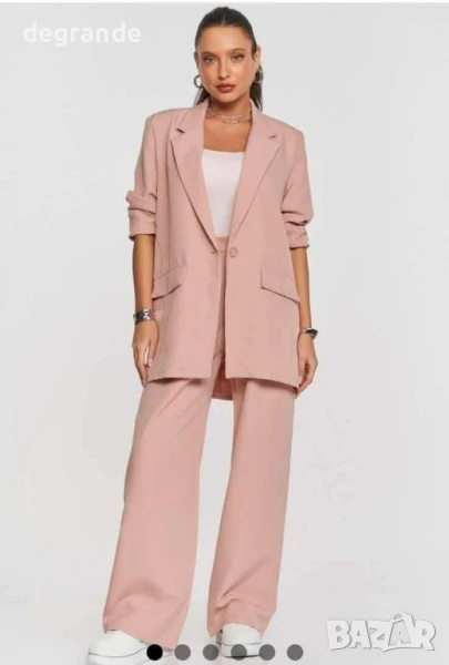 Елегантен дамски комплект в три цвята сако и панталон, снимка 1