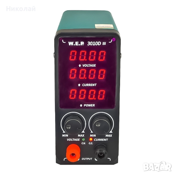 Захранващ блок WEP 3010D-III, 30V / 10A, импулсно, с цифров дисплей (V/A/W), снимка 1