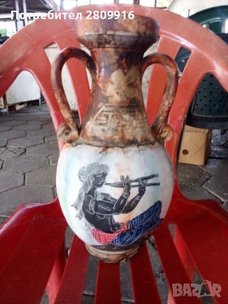 Стара керамична ваза , снимка 1
