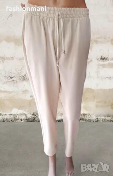 Дамски бежов панталон с джобове - код 1158, снимка 1