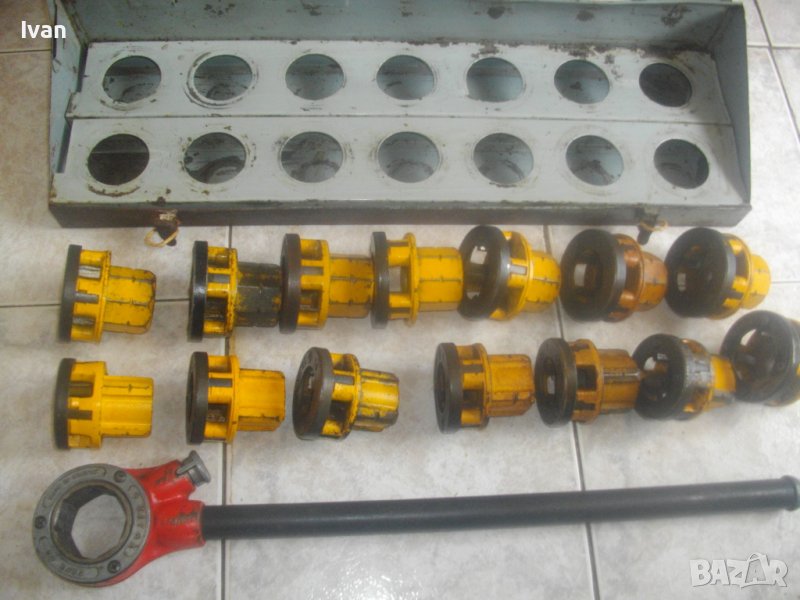 VIRAX Type 62-Made in FRANCE-Винторезка/Винтонарезка/Плашка-Резби Тръби-Куфар/Рамо/Глави-1-1 1/4 Цол, снимка 1