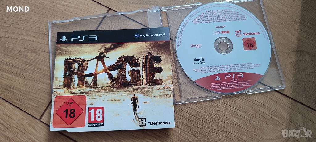 RAGE PS3 - Blu-Ray Disc /Видео игра, снимка 1
