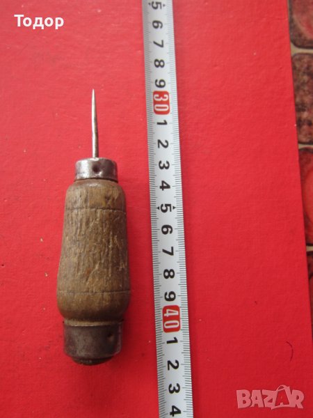 Старинно занаятчийско шило , снимка 1