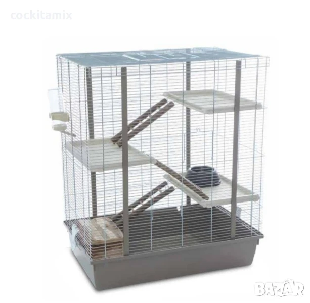 Клетка за морски свинчета, чинчили, зайци и големи гризачи с аксесоари Коди Хромо, снимка 1
